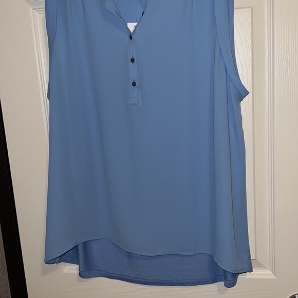LOFT Henley Mixed Media Shell, Size Large, NWT - Picture 7 of 11